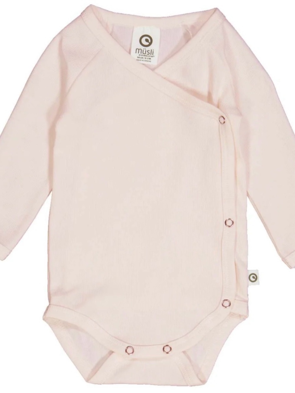 NWT Musli Organic Cotton Ribbed Wrap-Style Baby One-Piece